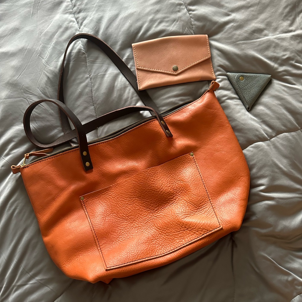 Portland leather company tote